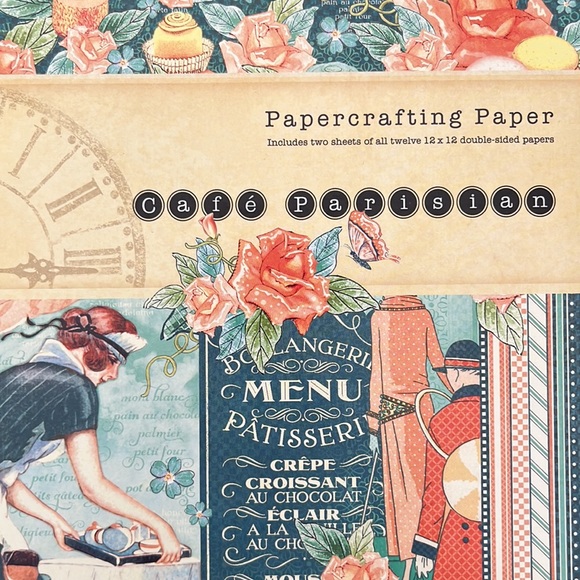 Graphic 45 Café Parisian Collection, bundle of 3 - Picture 6 of 9